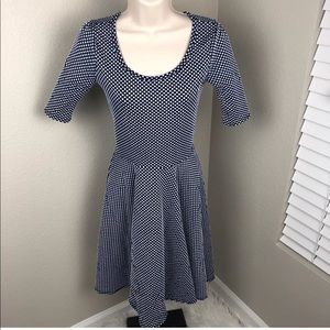 Lularoe Amelia polka dot textures xs dress